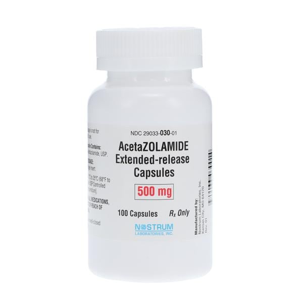 Acetazolamide 500mg 100/Bt