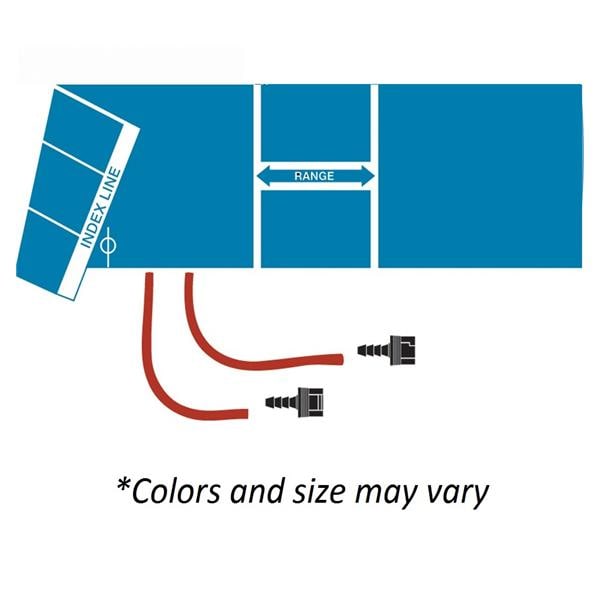 Calibrated V-Lok Blood Pressure Cuff & Inflation Bag Blu LF Ea