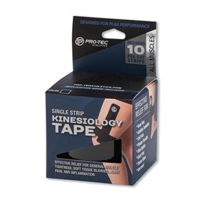 Kinesiology Tape Adhesive Coating 2x9" Black 1/Bx