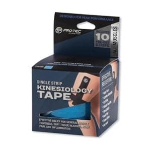 Kinesiology Tape Adhesive Coating 2x9" Blue 1/Bx