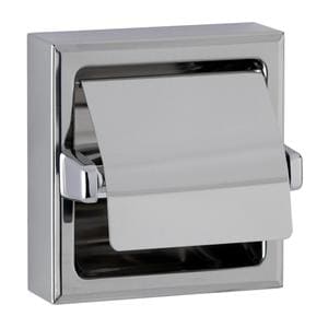 Toilet Tissue Dispender Stainless Steel Chrome With Hood Ea