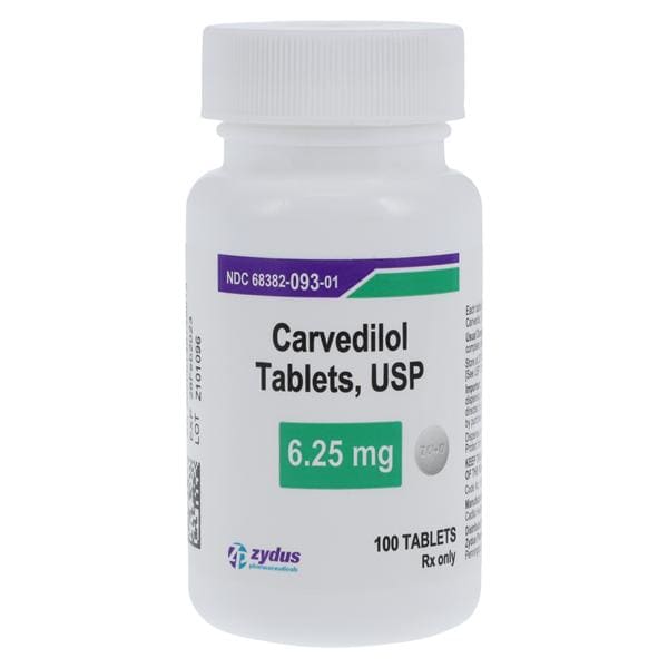 Carvedilol 6.25mg 100/Bt