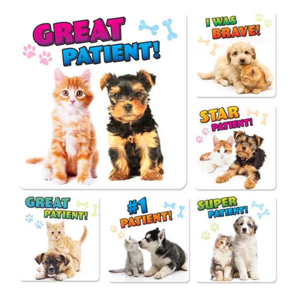 Stickers Puppy & Kitten Patient 100/Rl
