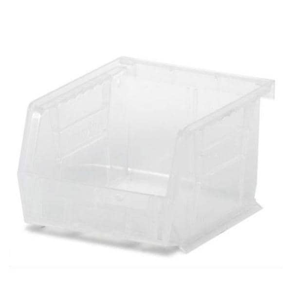 Organizer Bin Semi-Clear Heavy Duty Polymer With Label Slot 4-1/8x5-3/8x3" Ea