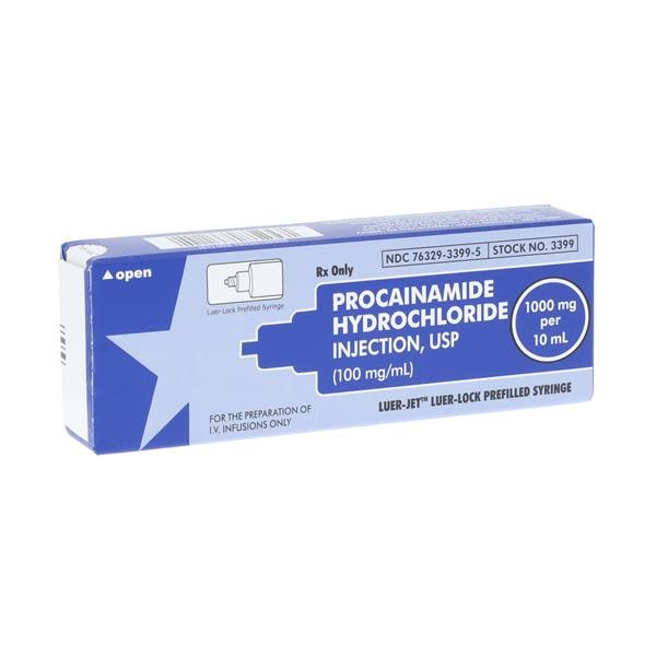 Procainamide HCl Injection 100mg/mL Luer-Jet Prefilled Syringe 10mL 5/Bx