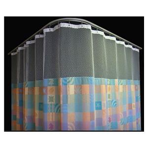 Imperal Fastener Cubicle Curtains Pewter Ea