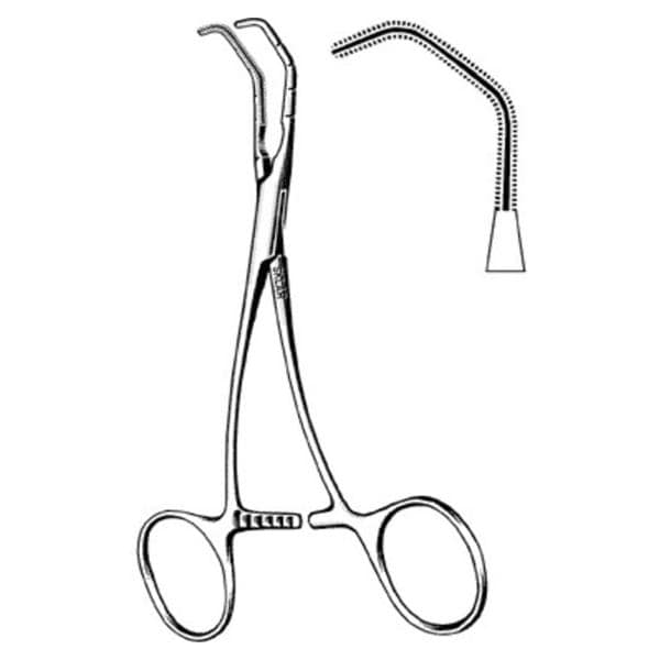 Cooley Satinsky Anastomosis/Vascular Clamp 2Ang 5-1/2" Stainless Steel NS Ea