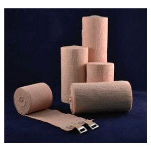 Midlastic Elastic Support Bandage Elastic/Cotton/Polyester 2"x5yd Tan NS 10/Bx