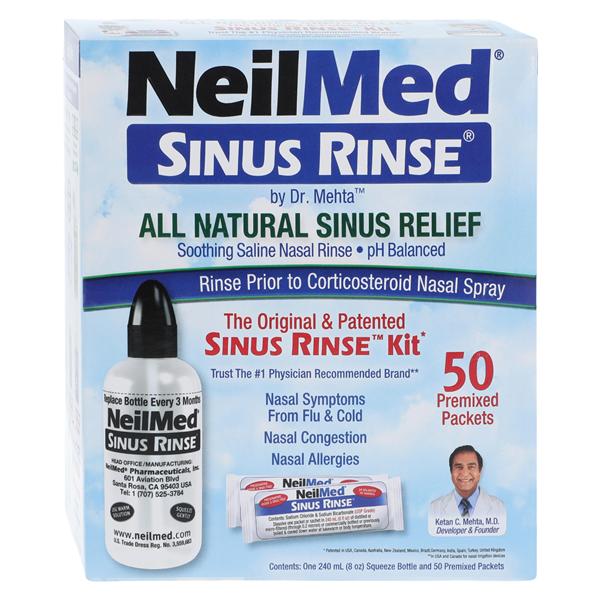 Neilmed Nasal Rinse Solution 8oz Bottle Kit 50/Pk