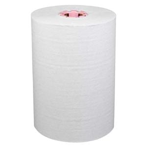 Towel Scott SlimRoll Hard Roll White Pink Center 6/Ca