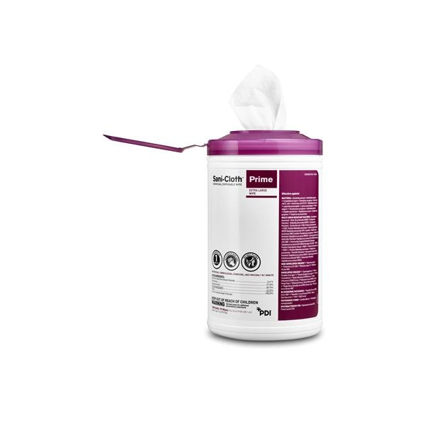 Sani-Cloth Prime Germicide Wipes X-Large Canister 70/Cn