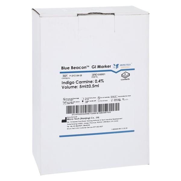 Blue Beacon GI Marker 0.4% Indigo Carmine Sterile 5/Bx