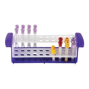 Test Tube Rack Rotating Shelves 20 Place Purple Ea