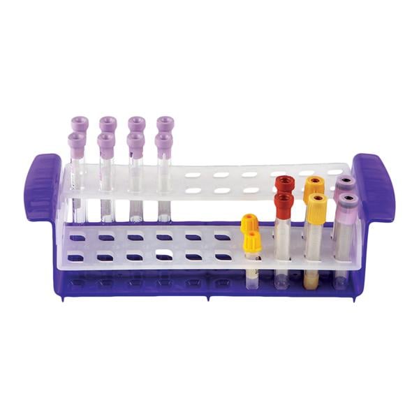 Test Tube Rack Rotating Shelves 20 Place Purple Ea