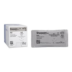 Suture 4-0 18" Polydioxanone Monofilament C6 Violet 12/Bx