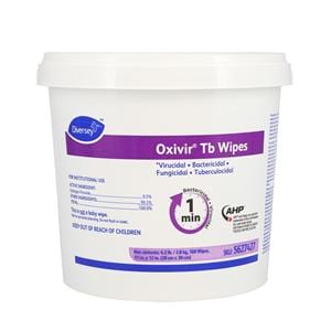 Oxivir TB Surface Wipe Cleaner & Disinfectant Tub 160/Pk, 4 PK/CA