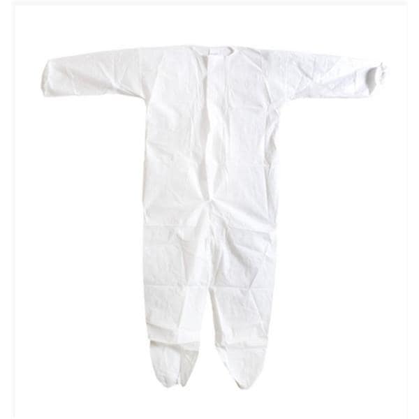 Infection Control Coverall Brthbl MICROFORCE Barr SMS 2X Large White 25/Ca