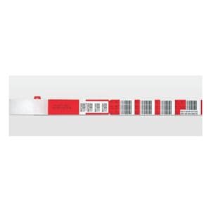 Barcode Bloodbank Band Red 11.75x1" 10/Pk