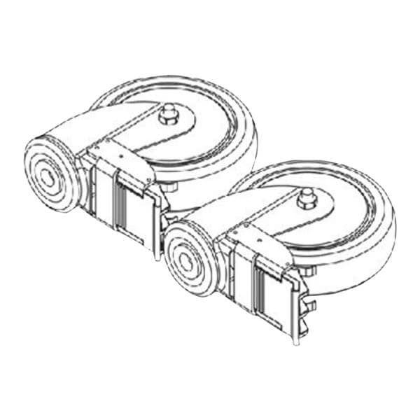 Assembly Caster For Patient Lift Ea