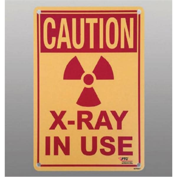 Caution Radiation 10x7" Warning Sign Ea