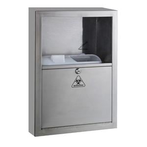 Sharps Disposal Cabinet 5.4qt Gray 12x17.4x5" Stainless Steel For Ea