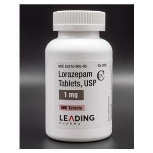 Lorazepam Tablets 1mg Bottle 500/Bt
