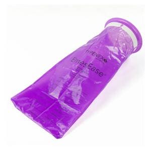 Emesis Bag Round Plastic Purple 36oz