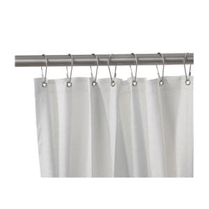 Shower Curtain Vinyl White Ea