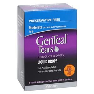 GenTeal Tears PF Lubricant Drops Preservative Free Moderate 36/Ct, 24 CR/CA