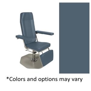 Phlebotomy Chair Steel Blue 250lb Capacity Ea