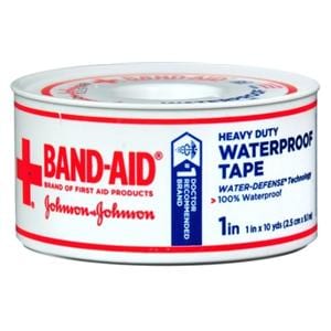 Band-Aid First Aid Tape Adhesive Coating 1"x10yds White 24/Ca