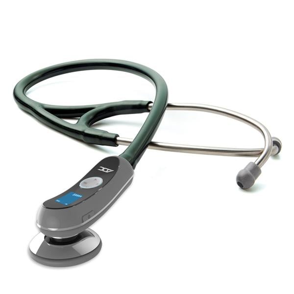 Adscope 658 Electronic Stethoscope Adult/Child Dark Green Double Lumen Tubing Ea
