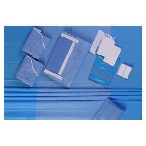 76x124" Sterile Sheet Drape 6x6" Fenestrated