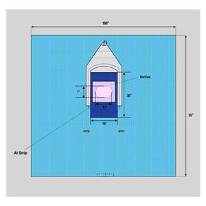 100x95" Sterile Sheet Drape Fenestrated