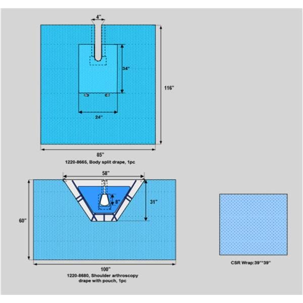 Arthroscopy Pack Body Split Drape