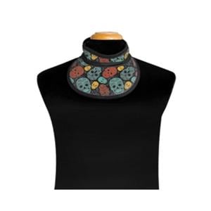 Bib Collar Skulls .50mm With Buckle Closure Ea