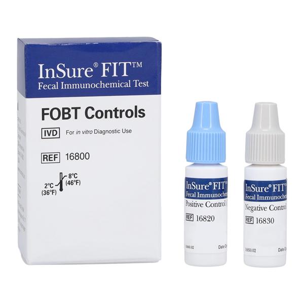 InSure FIT Control +/- FIT: Fecal Immunochemical Test f/ Clrctl CA 2/Bx, 12 BX/CA
