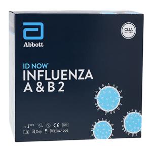 ID NOW Influenza A&B 2 Test Kit CLIA Waived 24/Bx