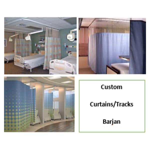 Cubicle Curtain Custom Fabric 1 Panel Blue Ea