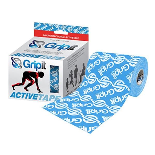 Gripit Activetape Kinesiology Tape Cotton/Nylon 4"x5.5yd Blue Ea