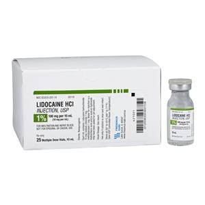 Lidocaine HCl Injection 1% MDV 10mL 25/Bx