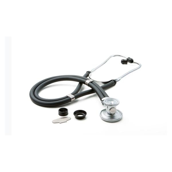 Adscope 641 Sprague Rappaport Stethoscope Adlt/Ped Blk Double Lumen Tubing Ea, 20 EA/CA