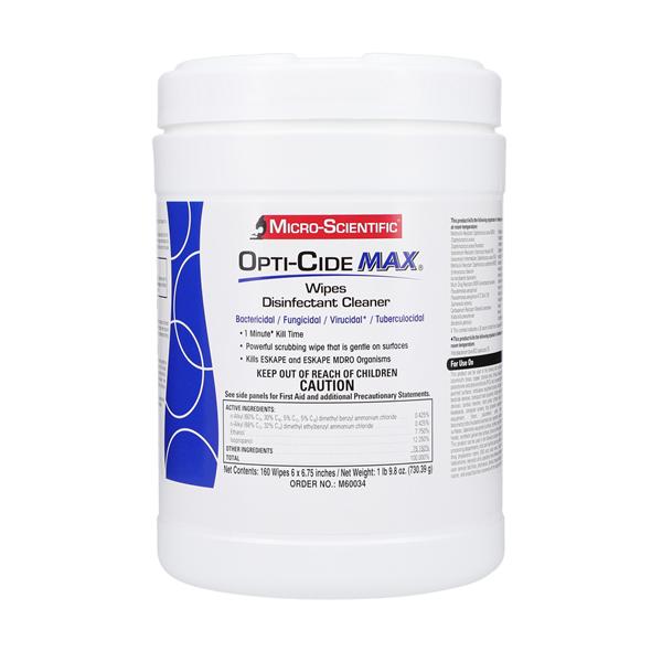 Opti-Cide MAX Disinfectant Wipes 12/Ca