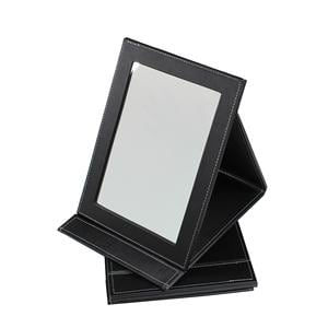 Counter Mirror 5.3x7.25" Black Folding Ea