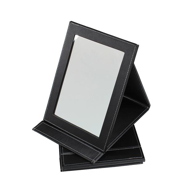 Counter Mirror 5.3x7.25" Black Folding Ea