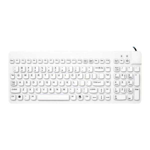 Really Cool White Keyboard Medical Grade Waterproof Ea