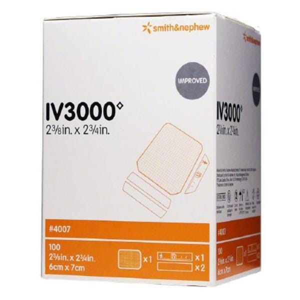 IV3000 Film Catheter Fixation Dressing 6x7cm Sterile Peripheral Adhs Adhr Trans, 9 BX/CA