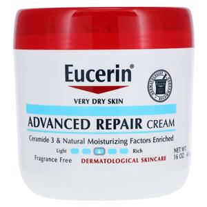 Eucerin Advanced Repair Cream 16oz Fragrance Free Skin 1/Bt, 12 BT/CA