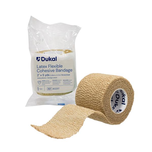 Cohesive Bandage Elastic 2"x5yd Tan Non-Sterile Ea, 36 RL/CA