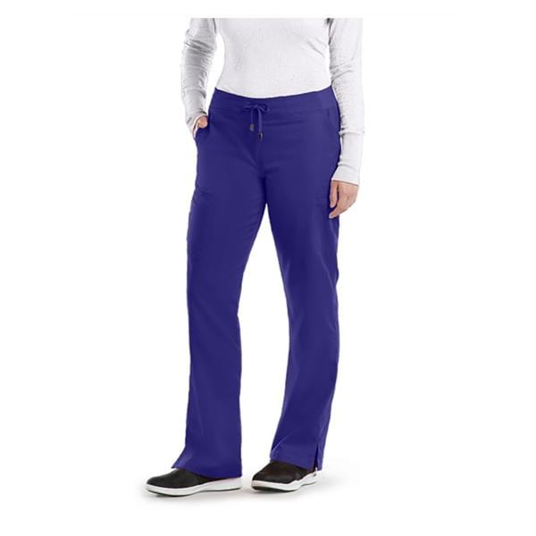 Greys Anatomy Cargo Pant 6 Pockets 2X Small Purple Rain Womens Ea